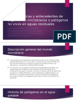 Características y Antecedentes de Organismos Microbianos o Patógenos