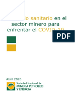 Sector Minero - Protocolo Sanitario Covid 19