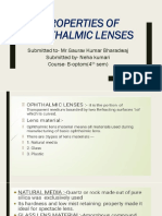 Properties of Ophthalmic Lenses