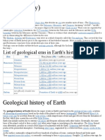 Era (Geology) : Geological History of Earth