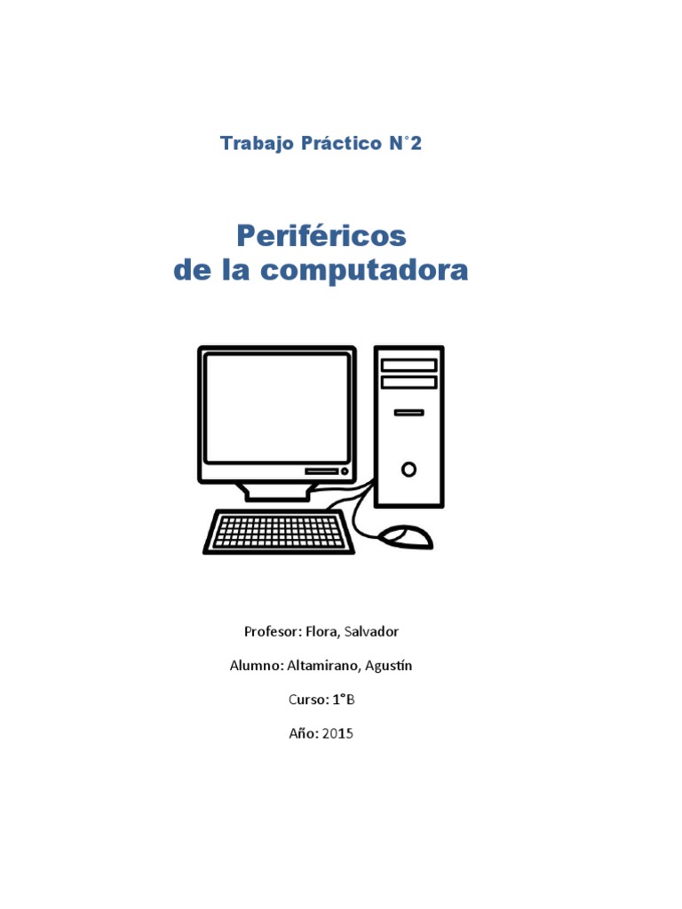 Periféricos de la computadora | PDF | Periférico | Hardware de la ...