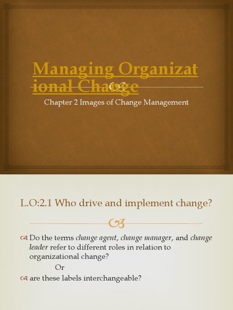 Understanding Change Management Roles | PDF | Change Management | Behavior