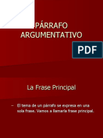 Párrafo Argumentativo