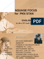 Language Focus For PKN Stan: English
