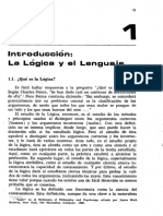 Introducción La Lógica y el Lenguaje Cap 1 Copi Ed 79