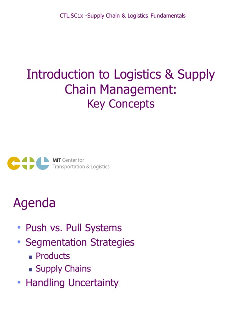 Introduction To Logistics & Supply Chain Management:: Key Concepts ...