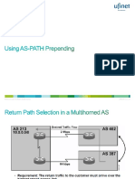 Using AS-PATH Prepending