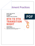 Recruitment Practices - Transition Night