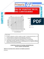 Ubicación de Puntos en El Plano Cartesiano para Cuarto de Primaria