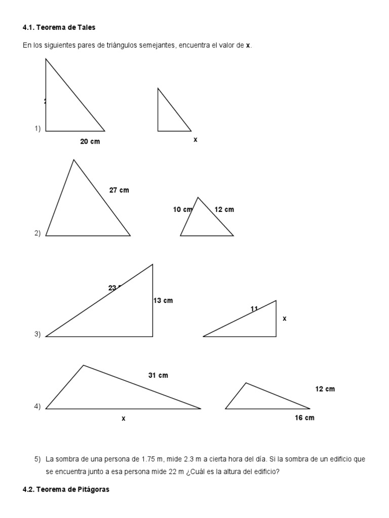Ejercicios Trigonometria Pdf Funciones Trigonometricas Triangulo