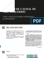 Calculo de Caudal de Aire