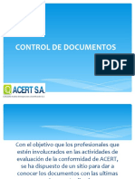 Presentación Modificacion Control de Documentos