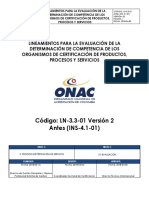 LN-3.3-01 Lineamientos para Evaluación de La Determinación de Competencia de OCPR V2