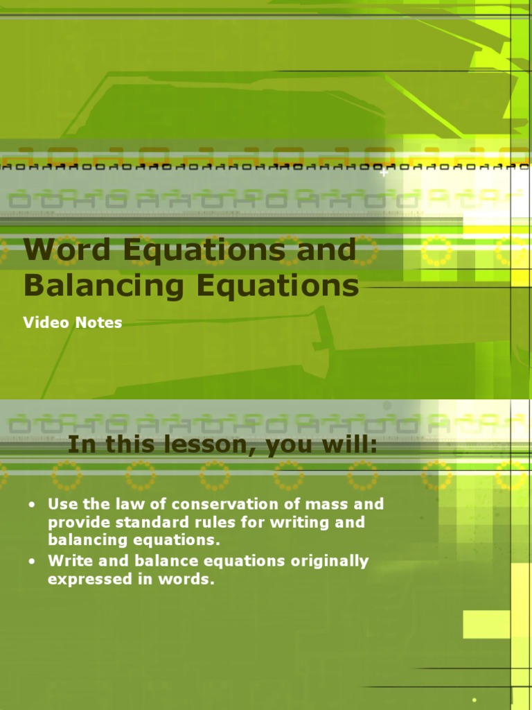 Balancing Chemical Equations Guide | PDF | Chemical Compounds | Molecules