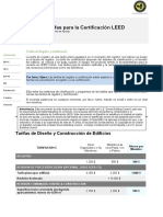 LEED Certification Fees ESP