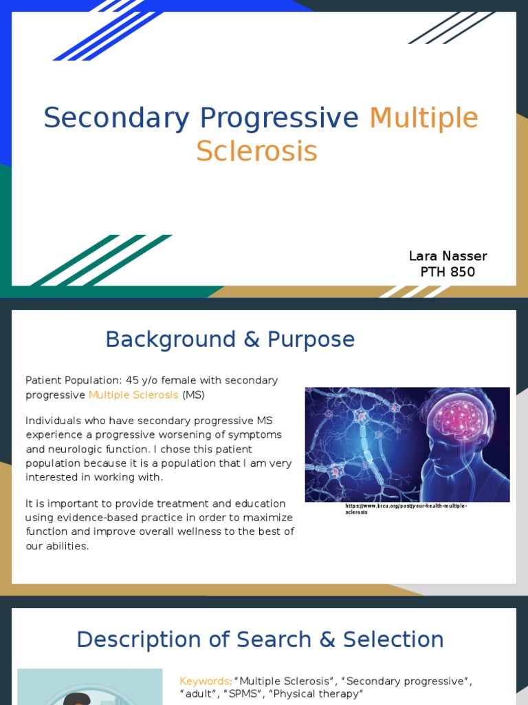 Secondary Progressive Ms Presentation | PDF | Pub Med | Validity ...