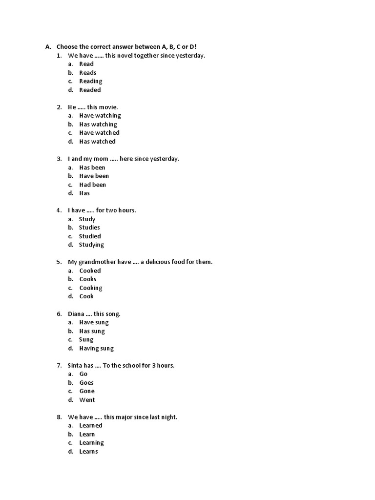Friday Class Grammar Quiz | PDF
