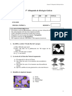 Examen Olimpiada Biología Galicia