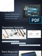 Arduino (Thermistor) Temperature Sensor Tutorial C/W Code