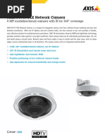 AXIS P3717-PLE Network Camera: 8 MP Multidirectional Camera With IR For 360° Coverage