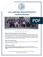 Attorney General's Youth Conference Flyer 2020