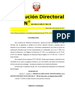 Resolución Directoral N: 013-2011-D-IEI.N° 503 CH