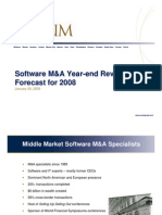 M&A Year-End Review and 2008 Forecast