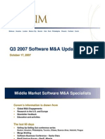 Corum's Q3 2007 Software M&amp;a Update