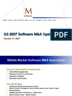 Corum's Q3 2007 Software M&amp;a Update