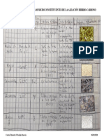 Cuadro comparativo de microconstituyentes Fe-C