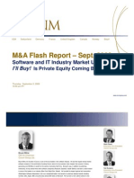  I'll Buy! Is Private Equity Coming Back? - September M&A Flash Report