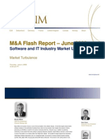 Market Turbulence - June Software/IT M&A Flash Report