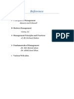 Reference: Principles of Management