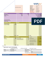 Deposit Slip For Bank: Amount Advance Tax Sales Tax/Excise Duty Total (RS.)