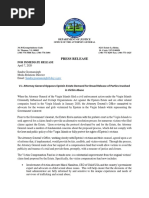 Virgin Islands Attorney General Letter