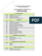 Horario Clases Examenes Segundo Periodo 10012020