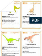Flashcards Dinosaur Factsheets v2