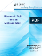 Ultrasonic Bolt Tension Measurement