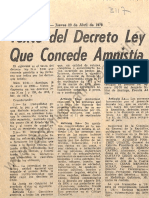 1978-04-20 Texto del Decreto Ley que concede Amnistía