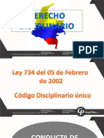 Memorias DERECHO DISCIPLINARIO LEY 734 DE 2002