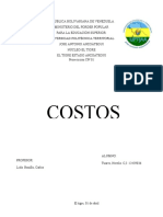Informe GERENCIA DE COSTOS
