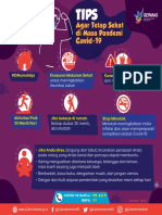 Infografis Tips Agar Tetap Sehat Di Masa Pandemi Covid 19