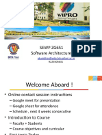 Sewp Zg651 Software Architectures: Akumbhar@wilp - Bits-Pilani - Ac.in