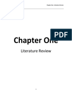 Chapter One: Literature Review