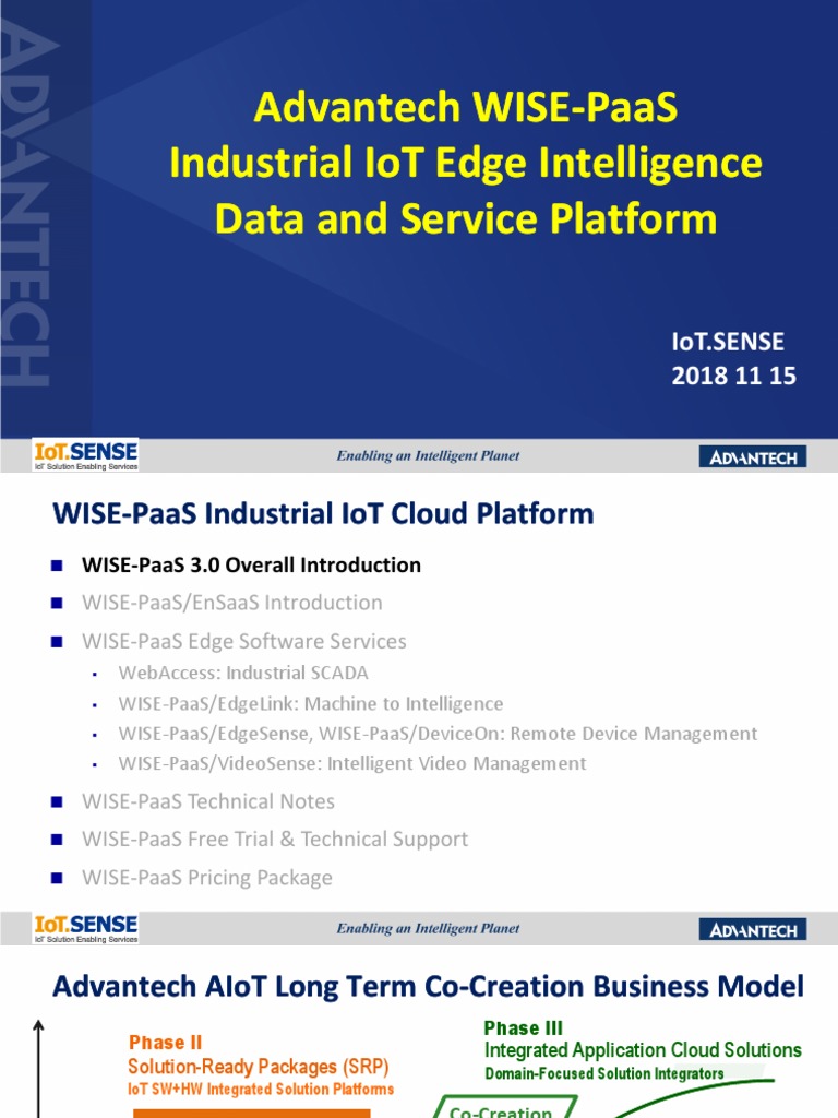 Advantech - WISE-PaaS 3.0 | PDF | Internet Of Things | Cloud Computing
