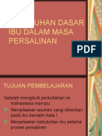 Kebutuhan Dasar Ibu Dalam Masa Persalinan