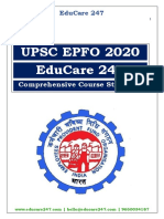 Upsc Epfo 2020 Educare 247: Comprehensive Course Structure