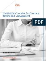 The Master Checklist For Contract Review and Management
