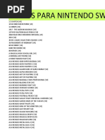 Juegos para Nintendo Switch Flasheada
