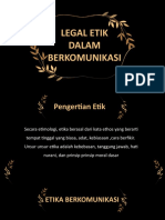 Legal Etik Dalam Berkomunikasi